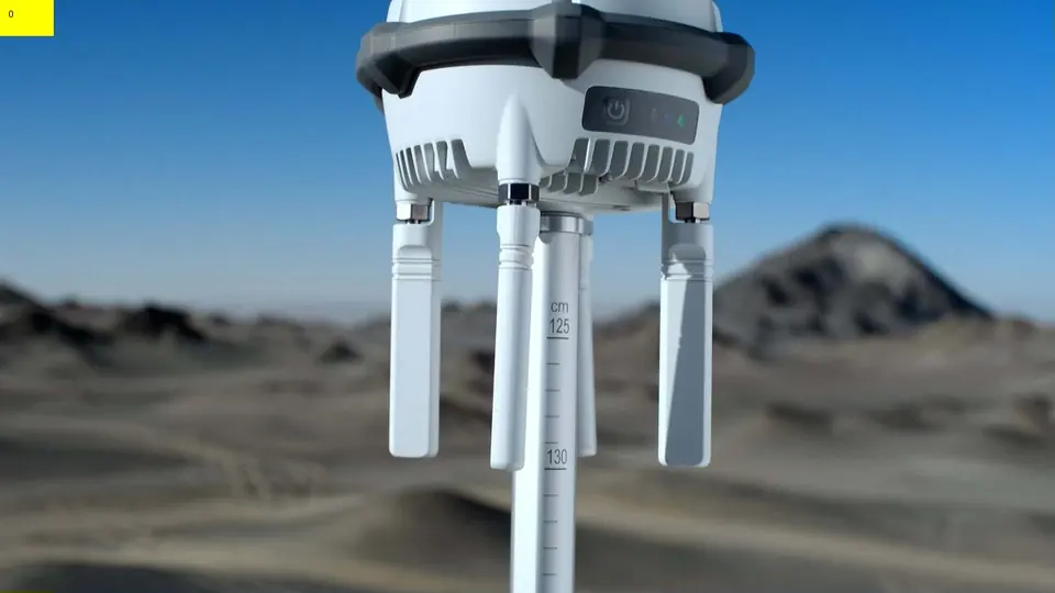 Estación DJI D-RTK 3 en campo